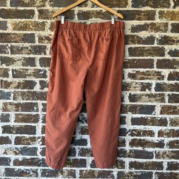 Talbots Soft Twill Cropped Drawstring Waist Pants Size 12 - Picture 3 of 6